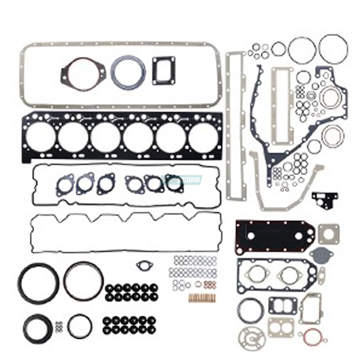 JOGO JUNTAS COMPLETO CUMMINS ISC 8.3 COM RETENTOR VW 19320 FORD CARGO (2T2198012