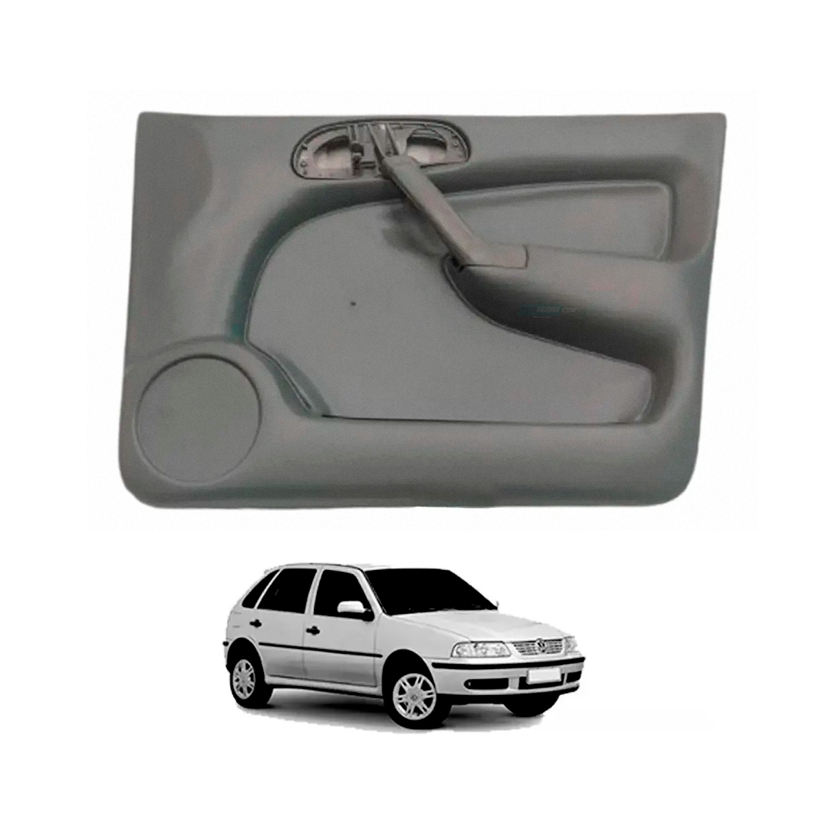 FORRO PORTA CINZA TRASEIRA DIREITO GOL PARATI 4 PORTAS BOLA G2 G3 1998 A 2004. (