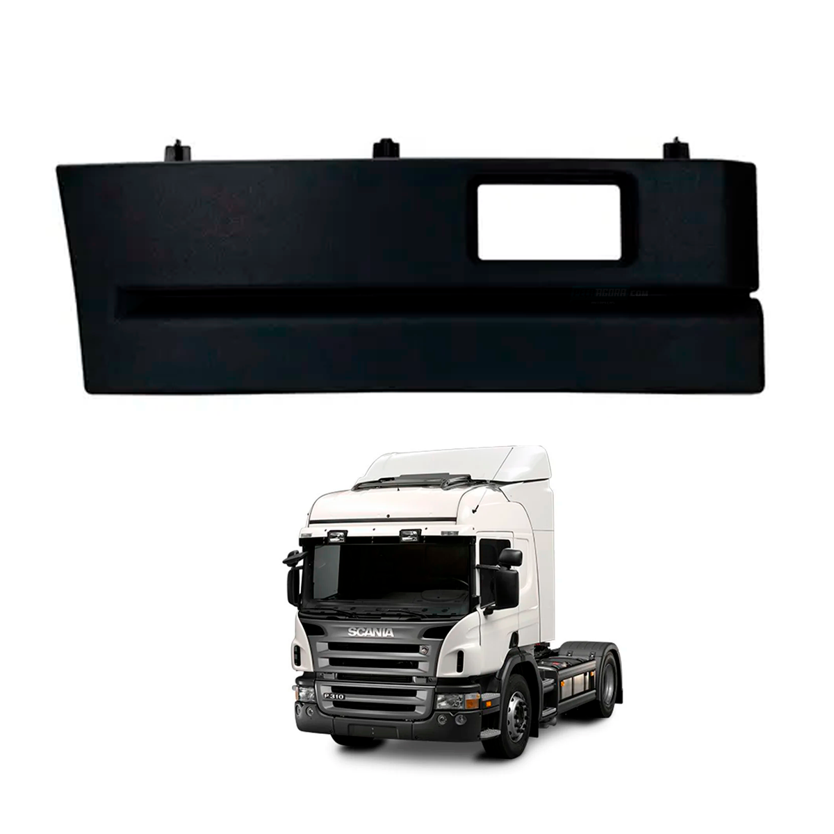MOLDURA INFERIOR ESTRIBO ESQUERDO SCANIA S5 S6 (1512423-C220114)