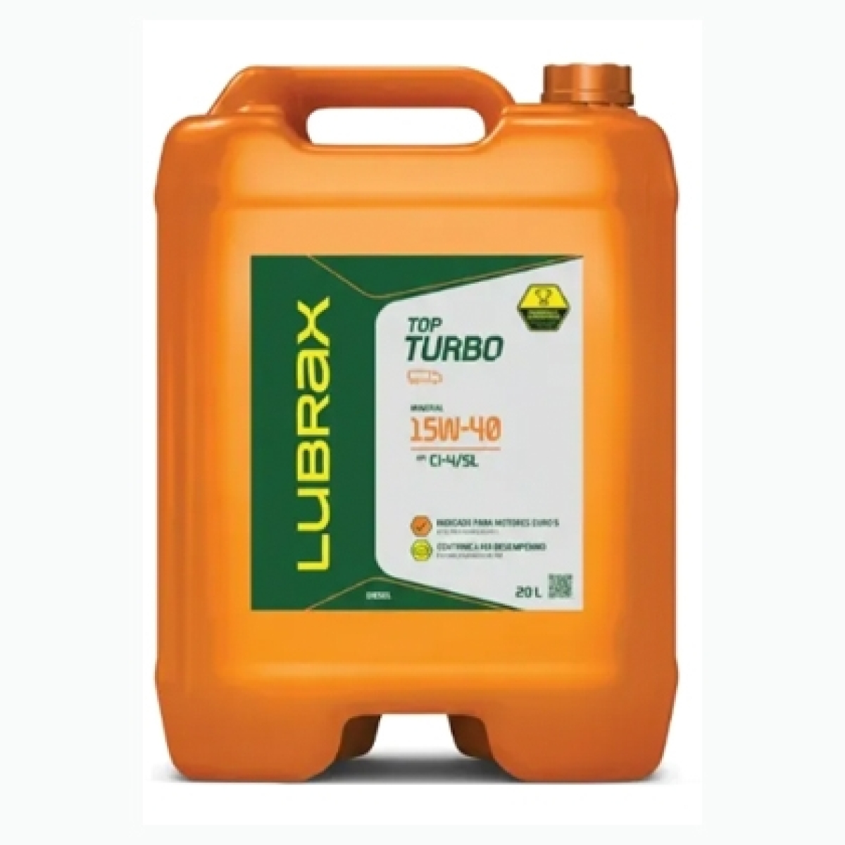 OLEO LUBRAX TOP TURBO 15W40 CI-4 - 20L ( HOMOLOGADO ) ESPECIFICACOES: API CI-4/S