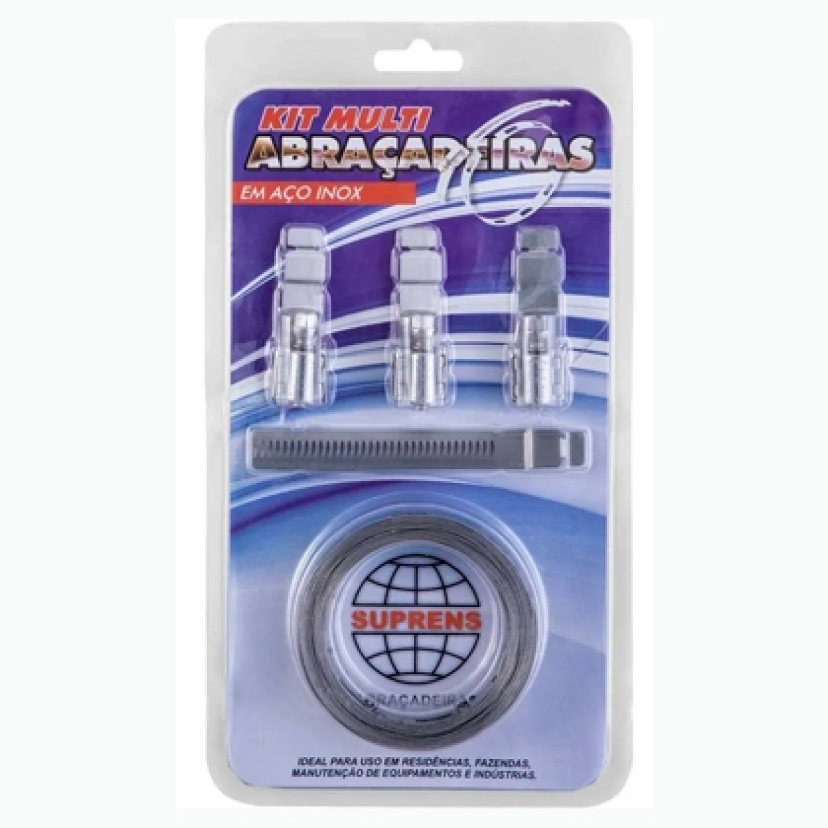ABRACADEIRA ACO INOX 3 FECHOS (7224818)