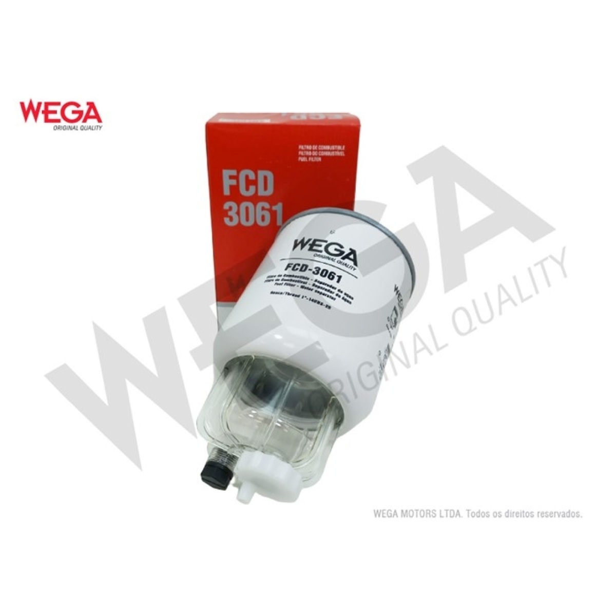 FILTRO SEPARADOR D AGUA COPO FIXO AGRALE 9200 / MA7.5 / MA8.5 FORD ONIBUS B1618 
