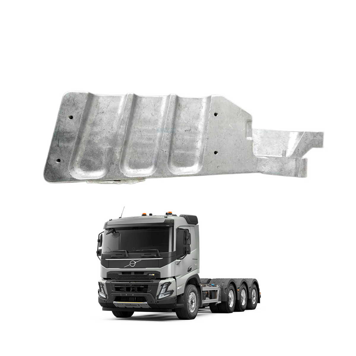 ESTRIBO PISANTE CABINE VOLVO FMX ESQUERDO ALUMINIO  (84220611)