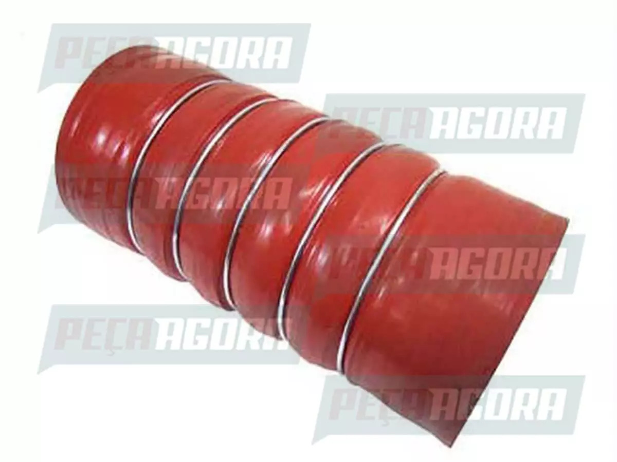 MANGUEIRA FILTRO AR 100X230MM VERMELHA MB MERCEDES BENZ INTERCOOLER O 370 O371 1