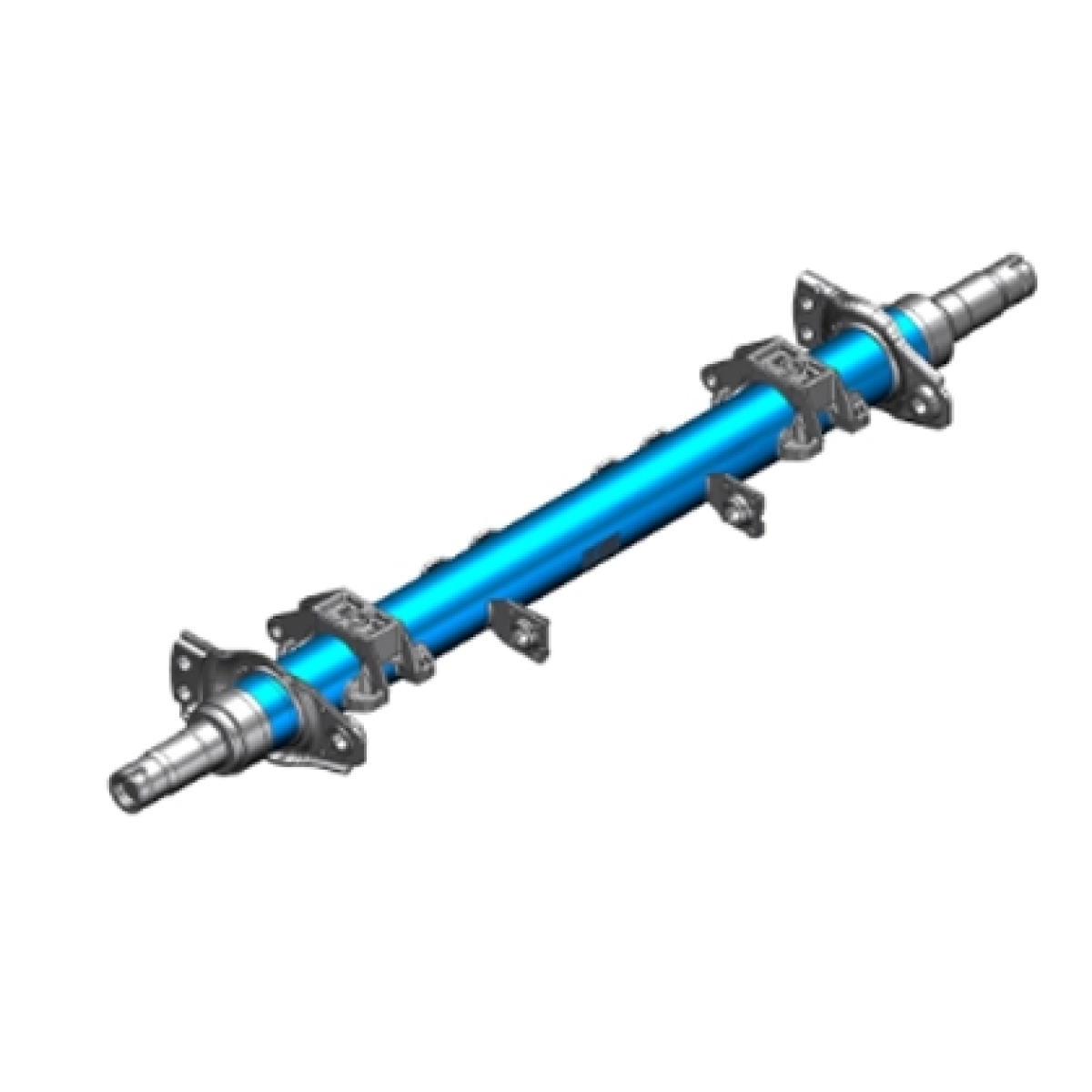 VIGA COMPLETA REDONDA INBOARD 1930 11T 8090 ABS C/ APOIOS SEMIRREBOQUE ESPECIFIC
