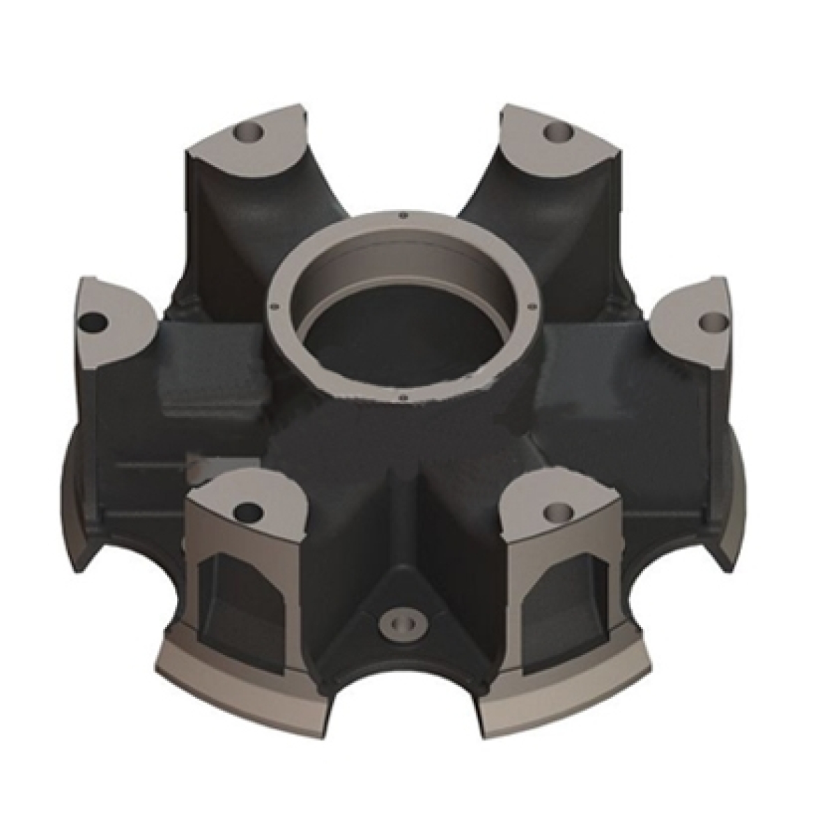 CUBO RODA RAIADO ARO 22 FACCHINI MODERNO ROLAMENTOS IGUAIS 32218 6 RAIOS FURO 17