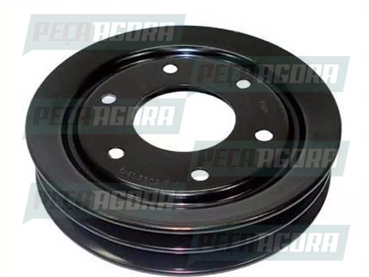 POLIA BOMBA DAGUA 2 CANALETAS FUNDIDA FER MB MERCEDES BENZ OM447 O400 OH1635 OH1