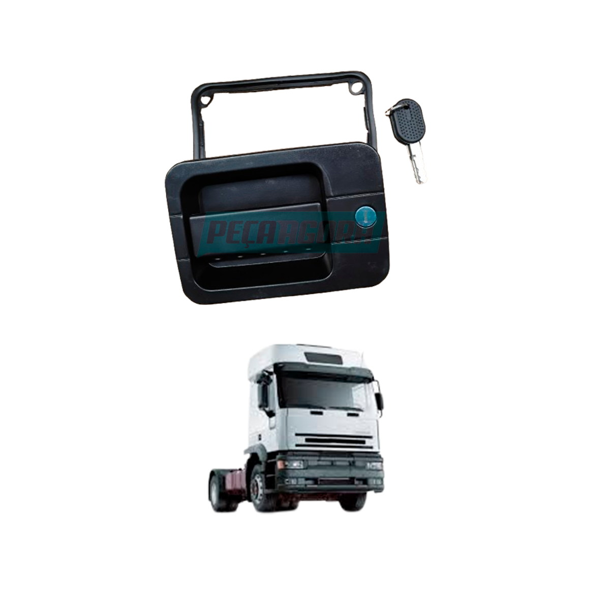 MAÇANETA EXTERNA PORTA ESQUERDA PARA IVECO EUROCARGO EUROTECH EUROTRAKKER (9840