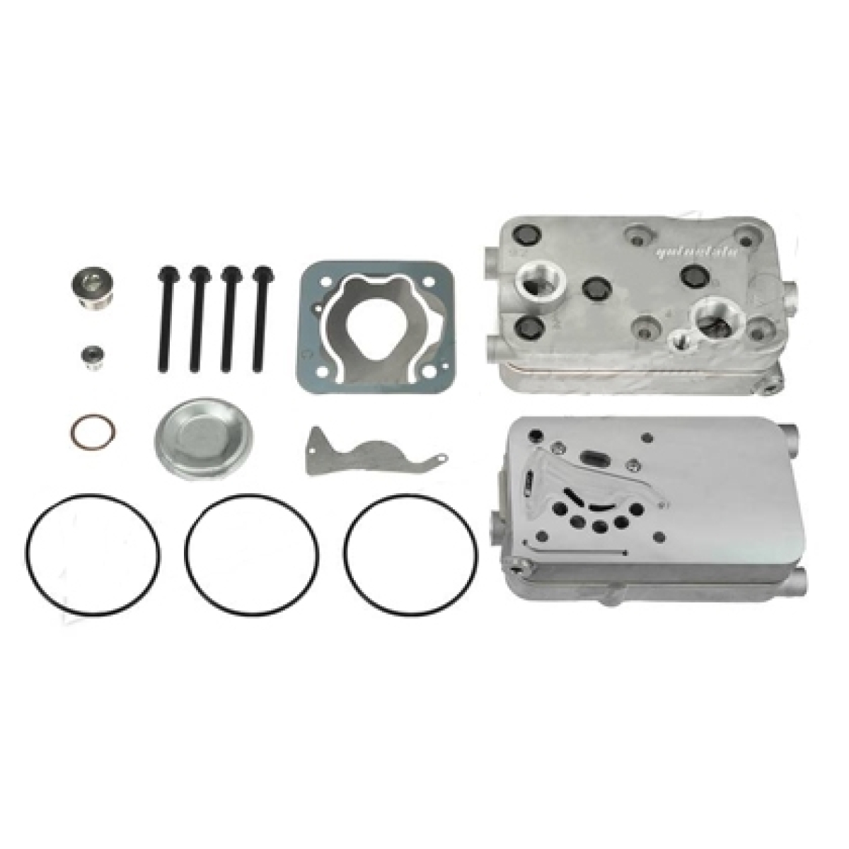 CONJUNTO CABECOTE COMPRESSOR AR 85MM GOVERNADO MERCEDES 1938S / 1944S / O400R / 