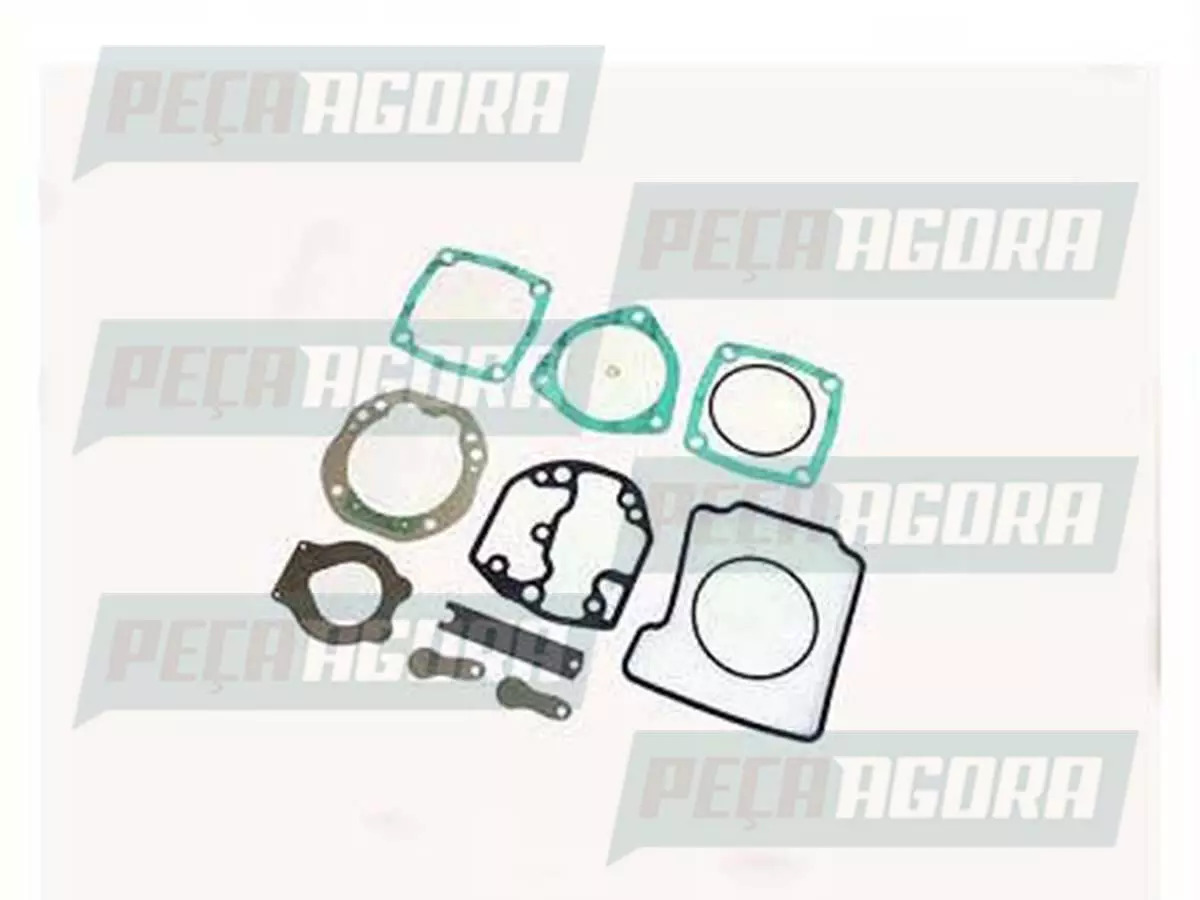 JOGO JUNTAS COMPRESSOR AR COMPLETA COM LAMINA MB MERCEDES BENZ OM 447 OM 449LA  