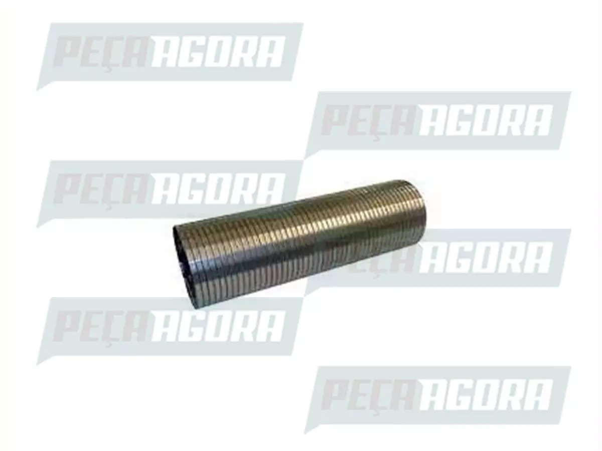 TUBO FLEXIVEL ESCAPE INOX.90X300MM MB MERCEDES BENZ ATEGO 1725 1620 ELETRICO  (3