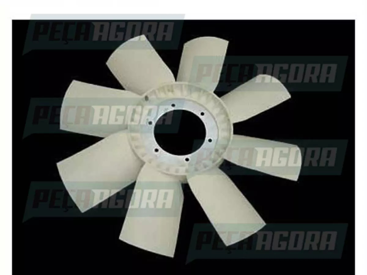 HELICE PLASTICO SEM VISCO 8 PAS 6 FUROS NYLON PARA SCANIA 114 ANTIGO 113  (13392