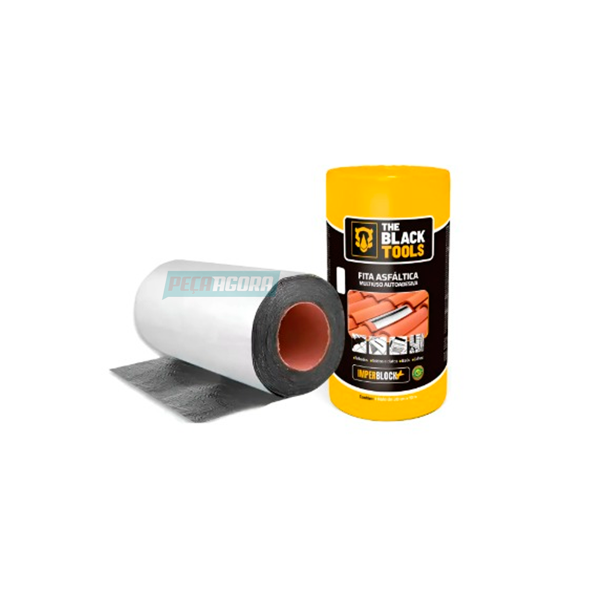 MANTA ASFALTICA AUTO ADESIVA ALUMINIZADA 30CM X 10M (FVD30-ISMADK)