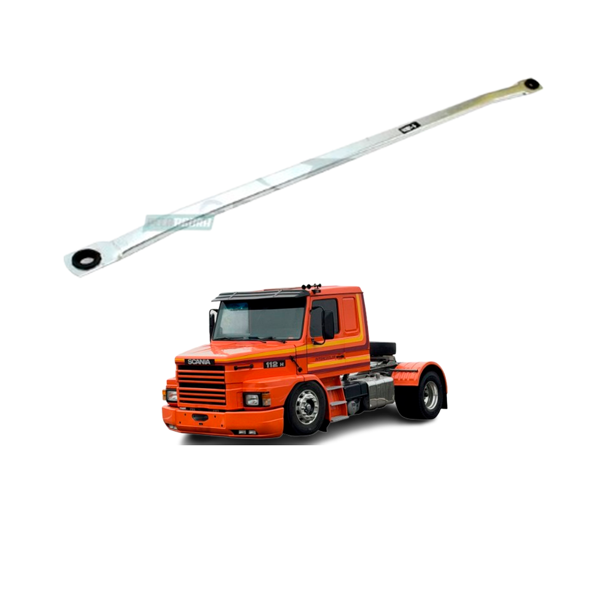 BARRA HASTE DIREITO LIMPADOR SCANIA R112 T112 R142 1981 DIANTE (ML0573-537364-15