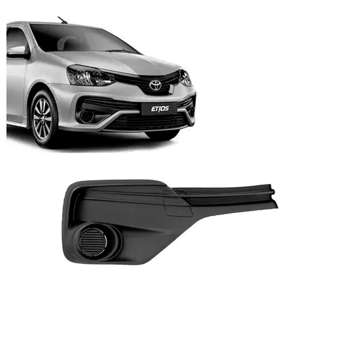 GRADE PARACHOQUE LATERAL DIREITA ETIOS 2017 A 2021 (RF28908)
