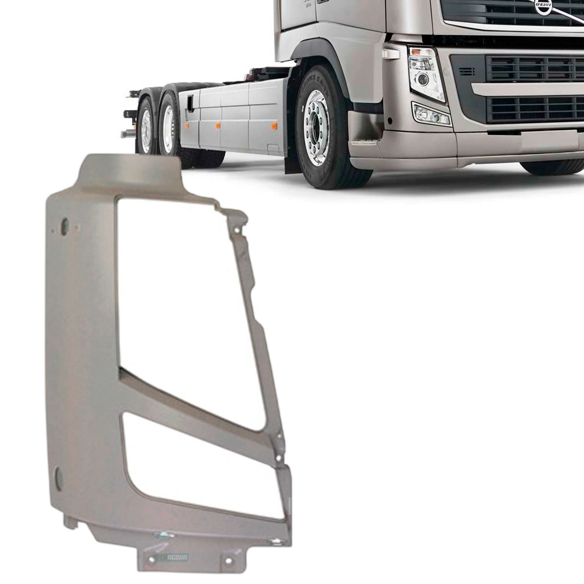 MOLDURA ACABAMENTO FAROL DIREITO VOLVO FH 2009... (82076266-21478755)