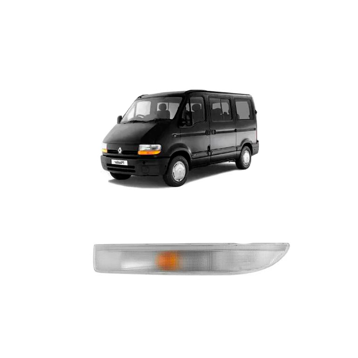LANTERNA SETA PISCA DIANTEIRA ESQUERDA MASTER 2003 A 2008 CRISTAL (RF15303)