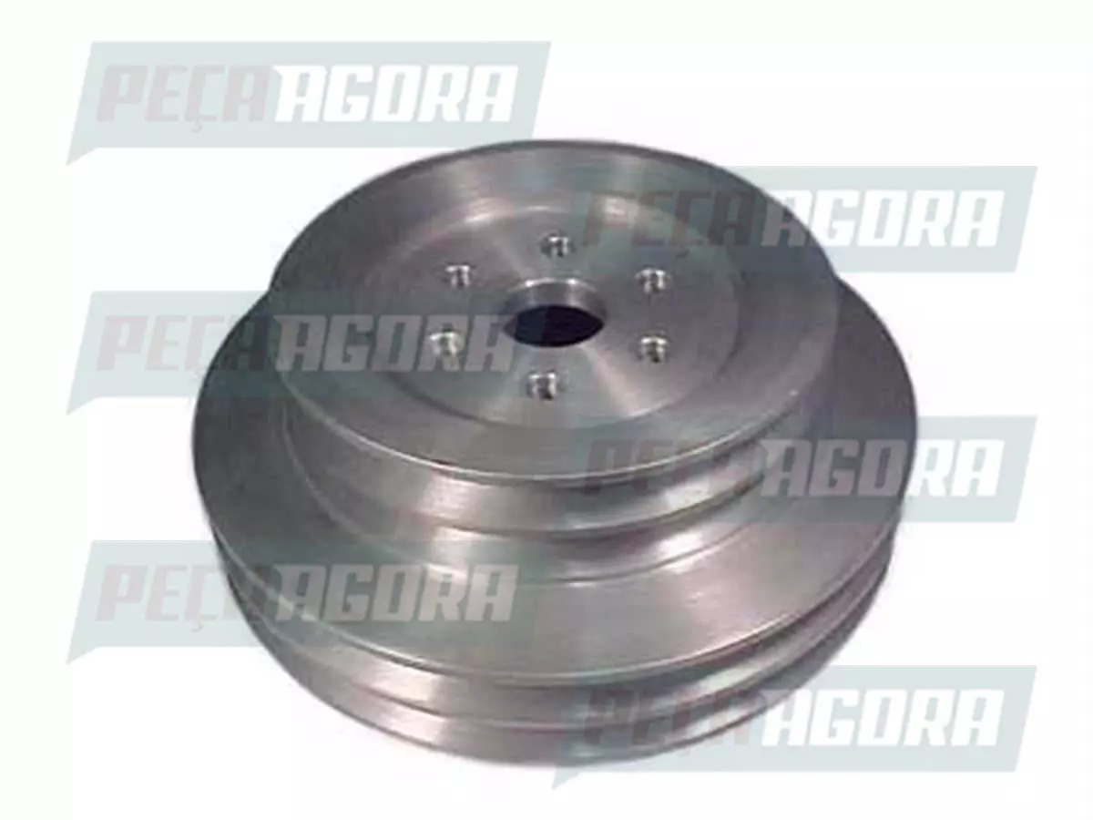 POLIA BOMBA DAGUA ALUMINIO 4 CANAIS FURO 28MM MB   OM355 L1618 1418 L1620 1718 1