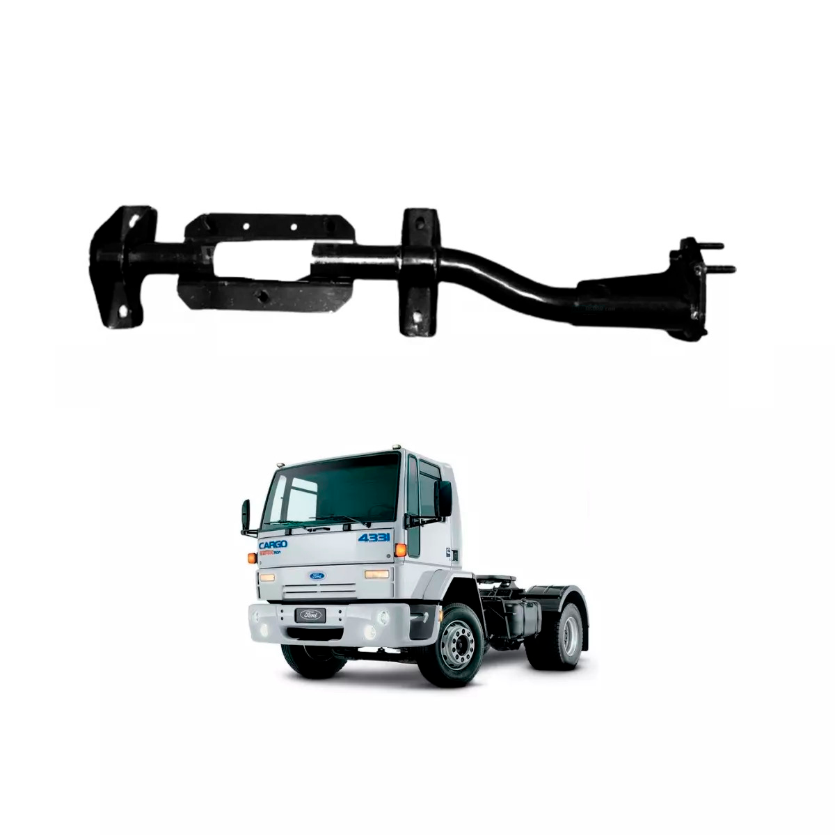 SUPORTE PARALAMA PARTE TRASEIRA FORD CARGO 4331 1832E 4432E 4532E 91 A 2006 ELET