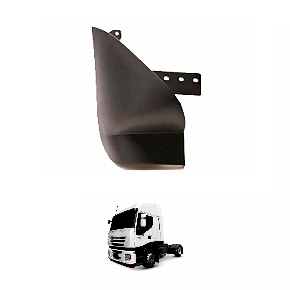 PROTETOR LATERAL PARACHOQUE DIREITO IVECO STRALIS ATE 2007 450E42TP 450S42HR 450