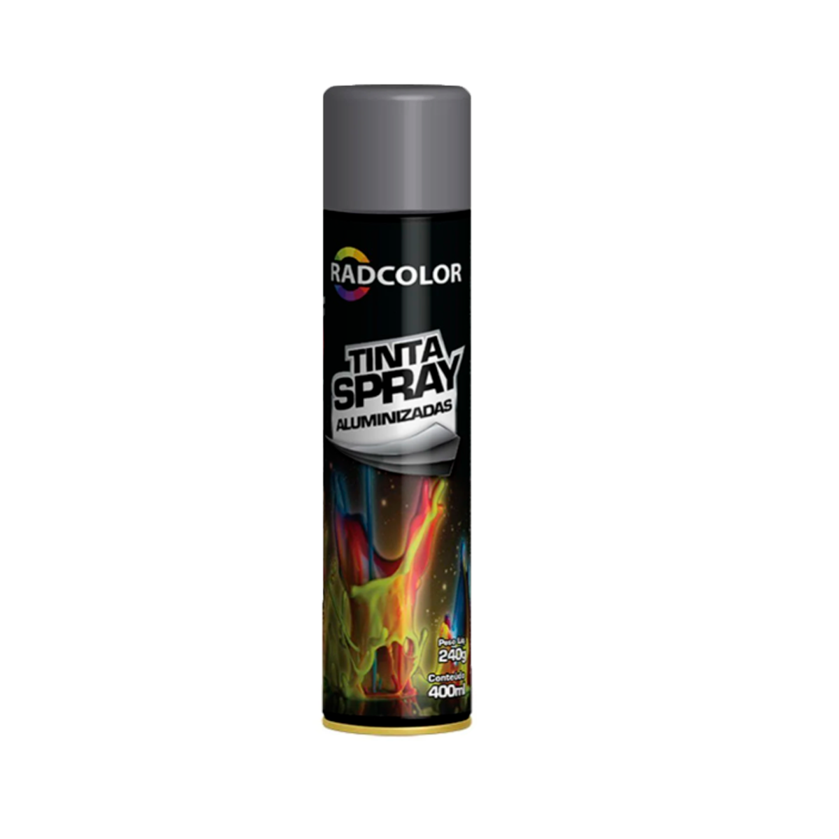 TINTA SPRAY ALUMINIO ALTA TEMPERATURA 400ML (RC2107-06)