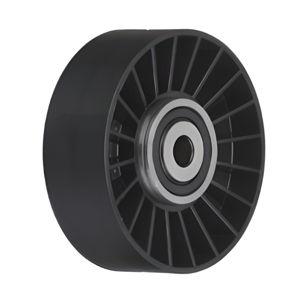 POLIA ESTRIADA ESTICADORA ROLAMENTO 2A LINHA ACO PARA SCANIA TODOS SERIE 4 P G R