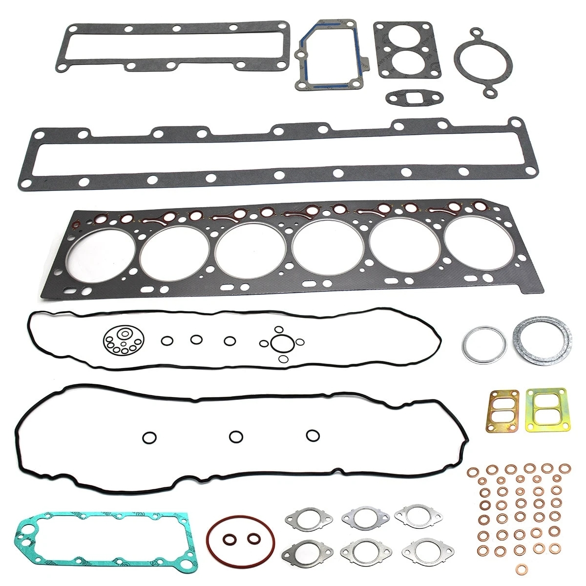 JOGO JUNTAS SUPERIOR MOTOR CUMMINS SERIE ISC 8.3 6CIL (SEM RETENTORES) (MMJ458-6