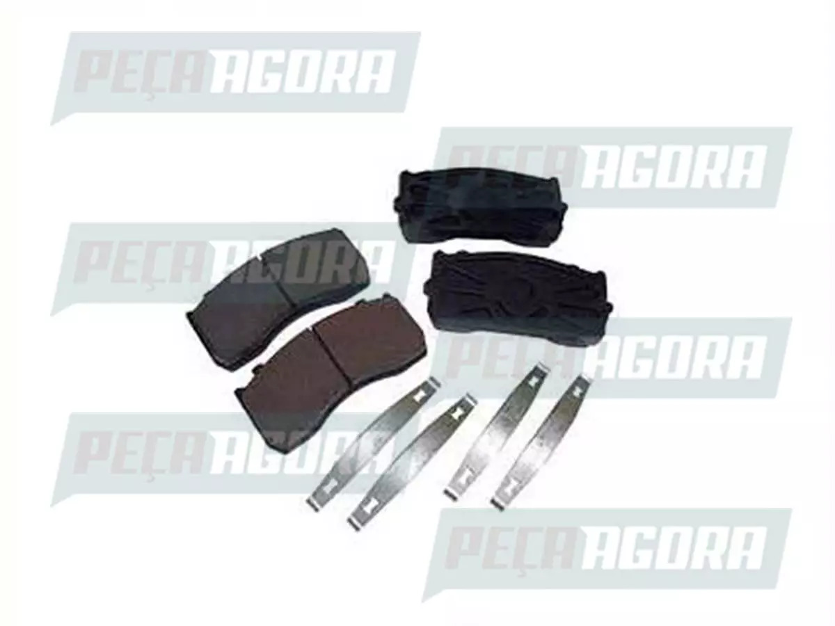 PASTILHA FREIO DIANTEIRO TRASEIRO MB ACCELO 915 - 98 A 2004 C FURO CENTRO (00342