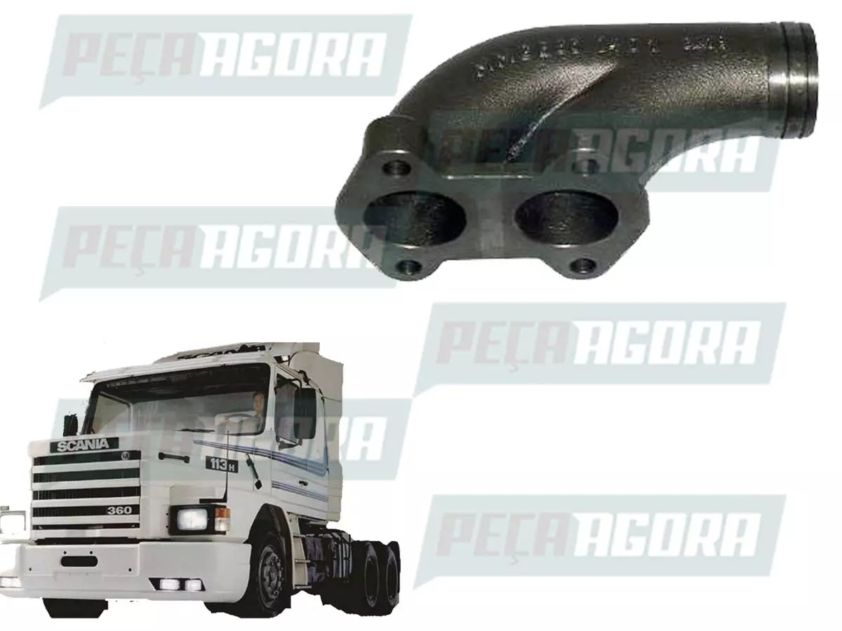 PONTA COLETOR ESCAPE PARA SCANIA 112 HW F113 K113 R113 T113​ (354334)
