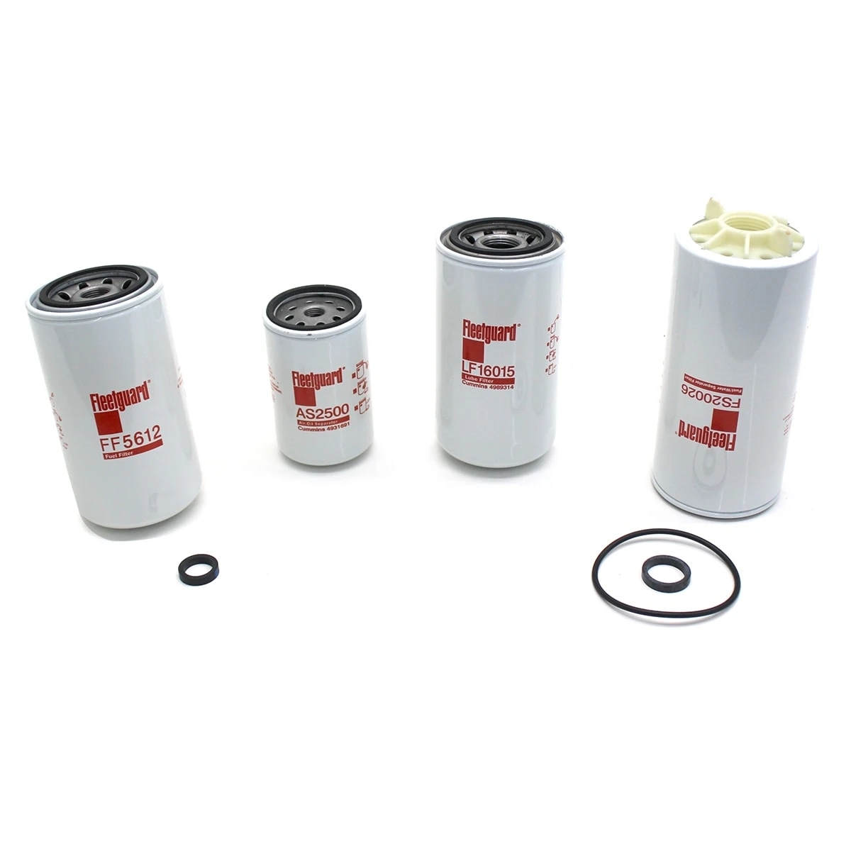 KIT FILTROS (LF16015 + FS20026 + AS2500 + FF5612) FORD MOTOR CUMMINS SERIE... (B