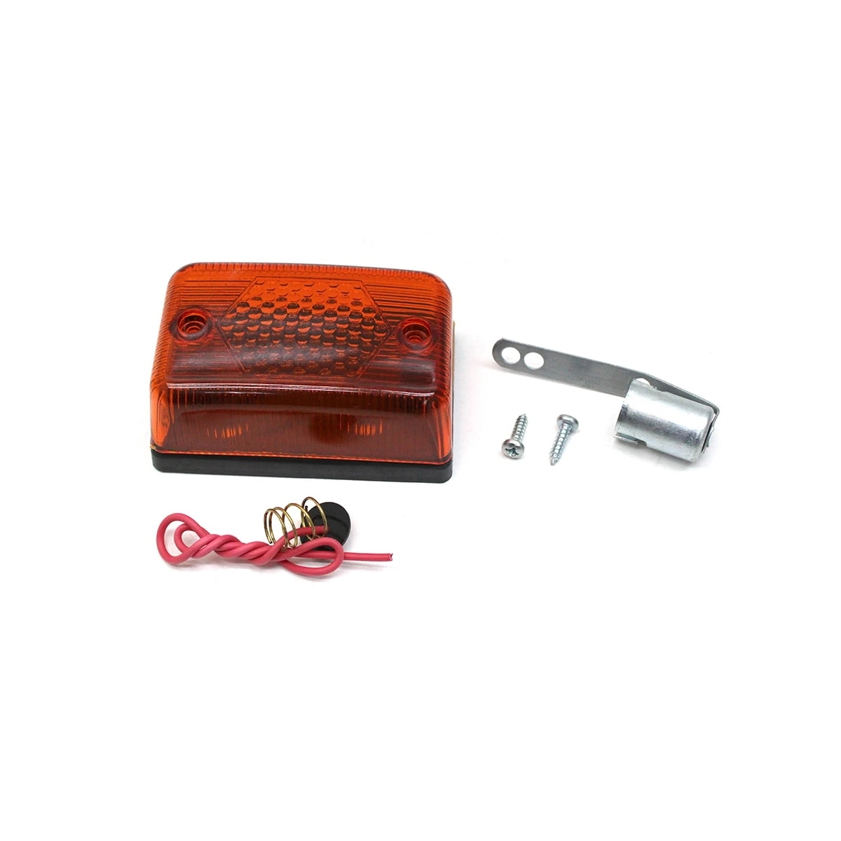 LANTERNA LATERAL BAU/CARRETA (AMBAR/AMARELA) (LENTE PL05992901) (CANTO A... (PL0