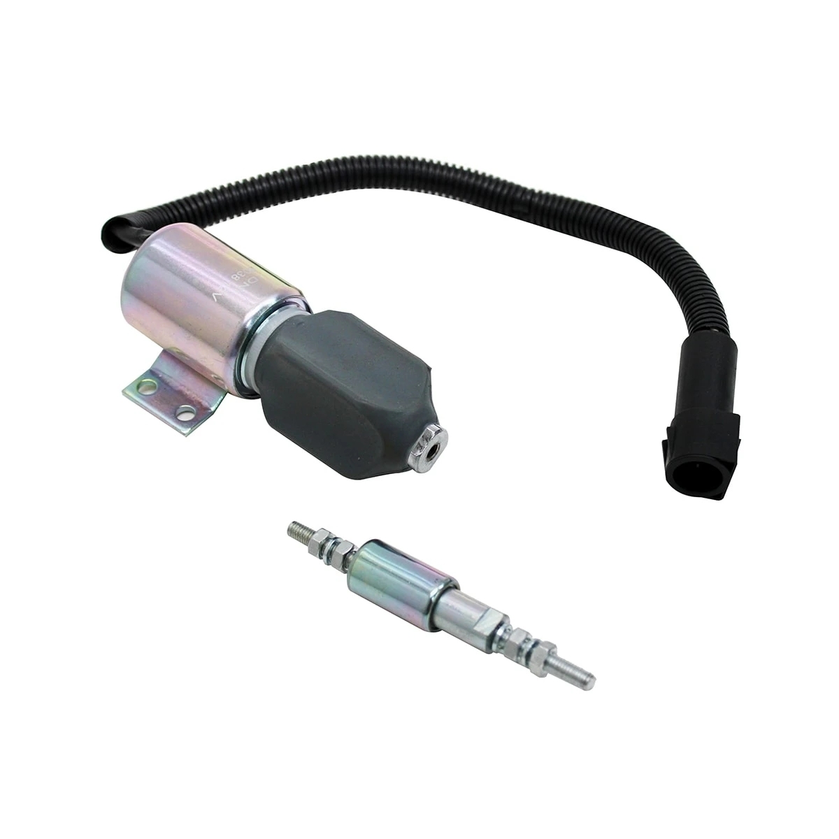 VALVULA SOLENOIDE 12V FORD/VW PARADA MOTOR CUMMINS (CONECTOR REDONDO) (4 FIOS) (
