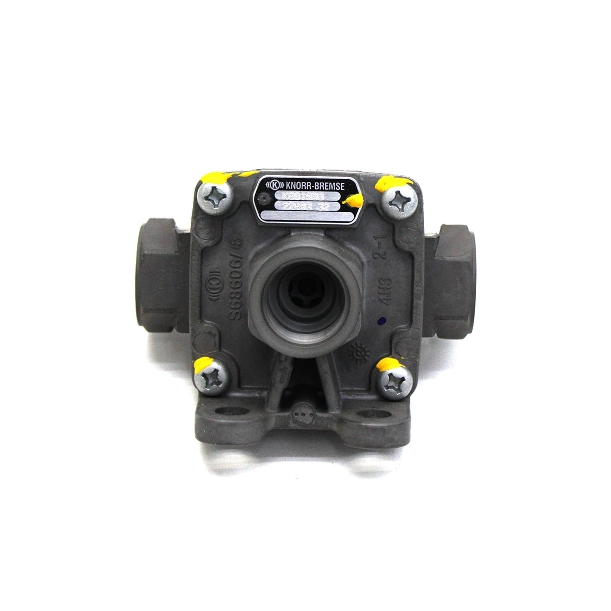 VALVULA DESCARGA RAPIDA FREIO FORD/VW/MB (ROSCAS PARA CONEXOES M22X1,5) (43129-2