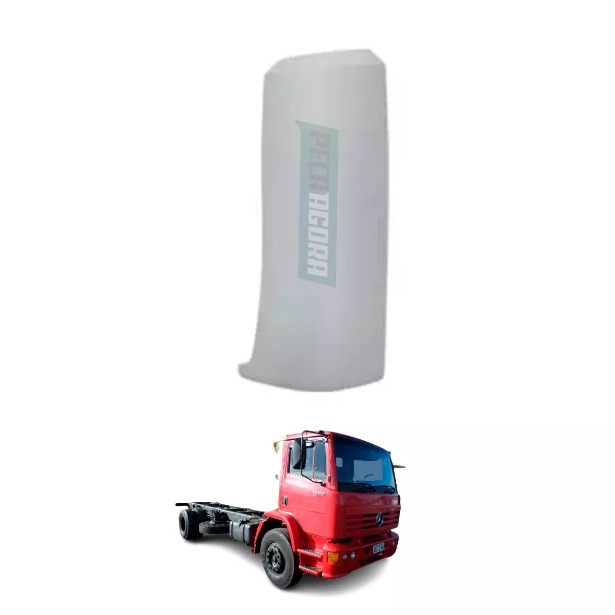 DEFLETOR EXTERNO COLUNA LE ESQUERDA PLASTICO MB 1418R 1718 1720 1723 (6936287172