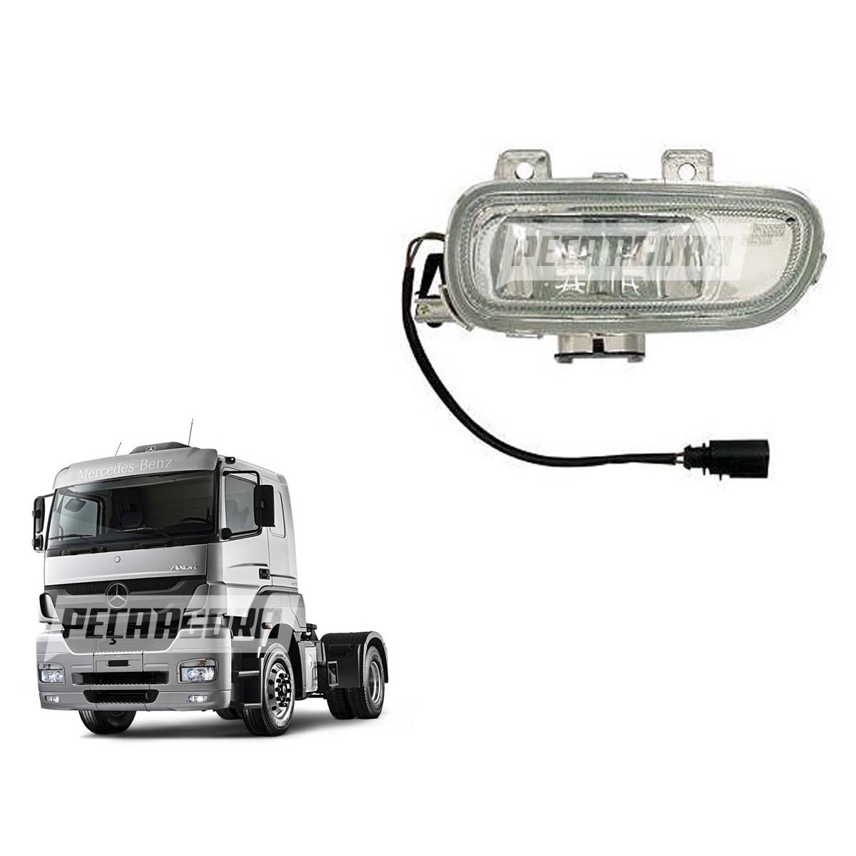 PAR FAROL MILHA CAMINHAO MB AXOR ESQUERDO | DIREITO (K.9408200056I-9408200156.)