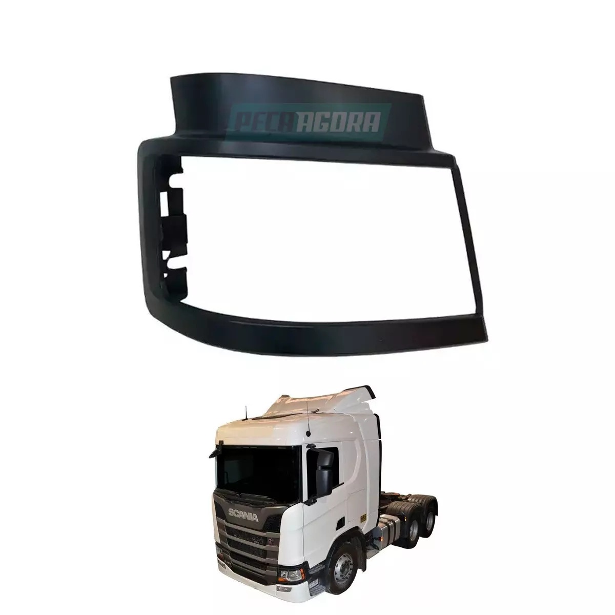 PAR MOLDURA FAROL PARA SCANIA NTG P G R S 2019 EM DIANTE P G R S SERIE 6 S6 ESQU