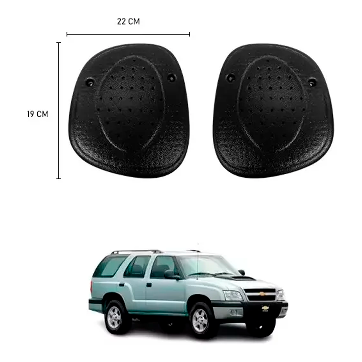 PAR DE TELA ALTO FALANTE PAINEL BLAZER S10 2001 A 2011 (FP1662)