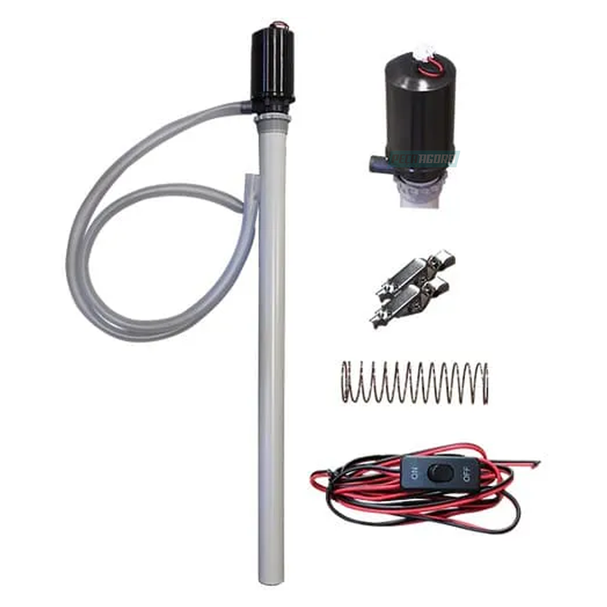 BOMBA ELETRICA 12V PARA TRANSFERENCIA DE DIESEL EM TAMBOR 200L  (1005981-1212)