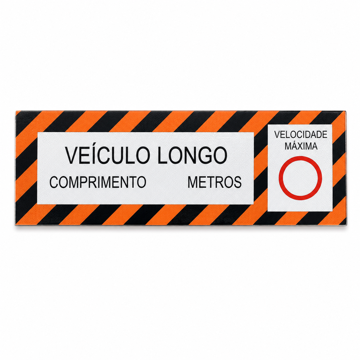 FAIXA REFLETIVA TIPO I 5600 VEICULO LONGO 2,30M X 0,80M (DMVL2-56)