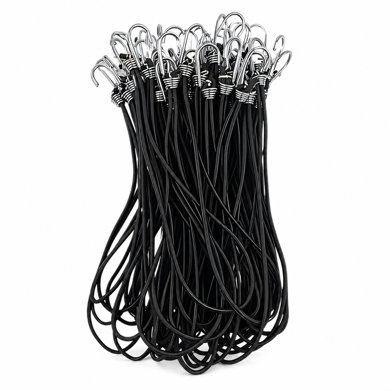 KIT 50 EXTENSOR ELASTICO FIXADOR LONA CAMINHAO 35CM PRETO (KIT50EEFLC)