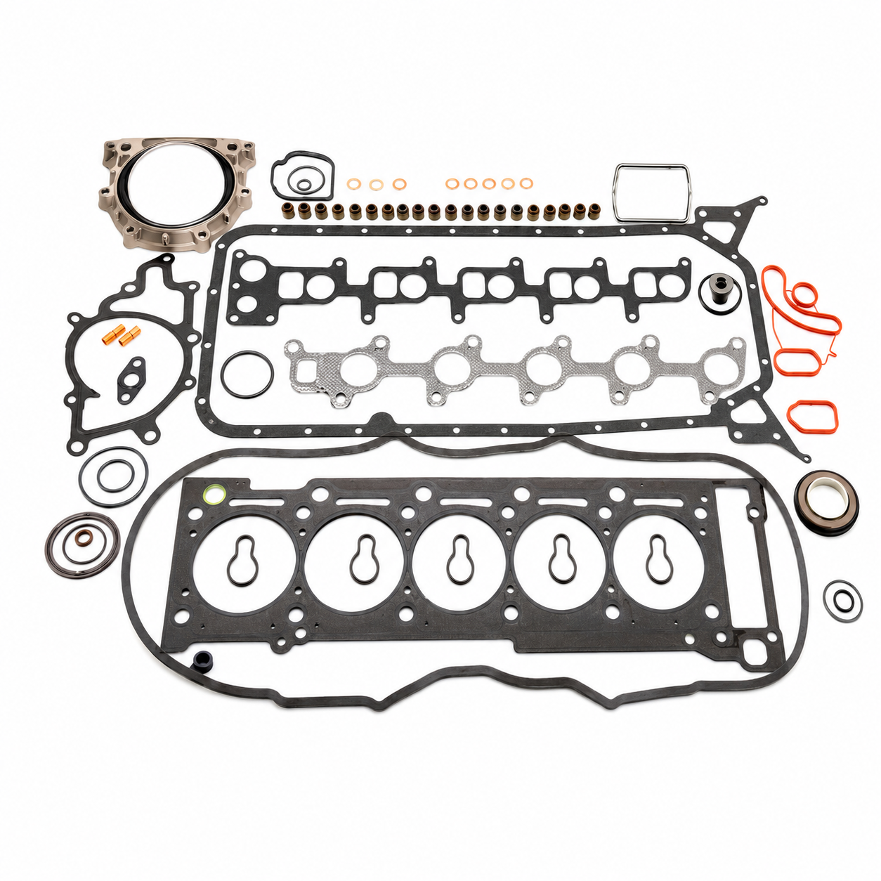 JOGO JUNTA COMPLETO MOTOR COM RETENTOR MBB 715 MOTOR OM612 MBB ACELLO 715C (6120