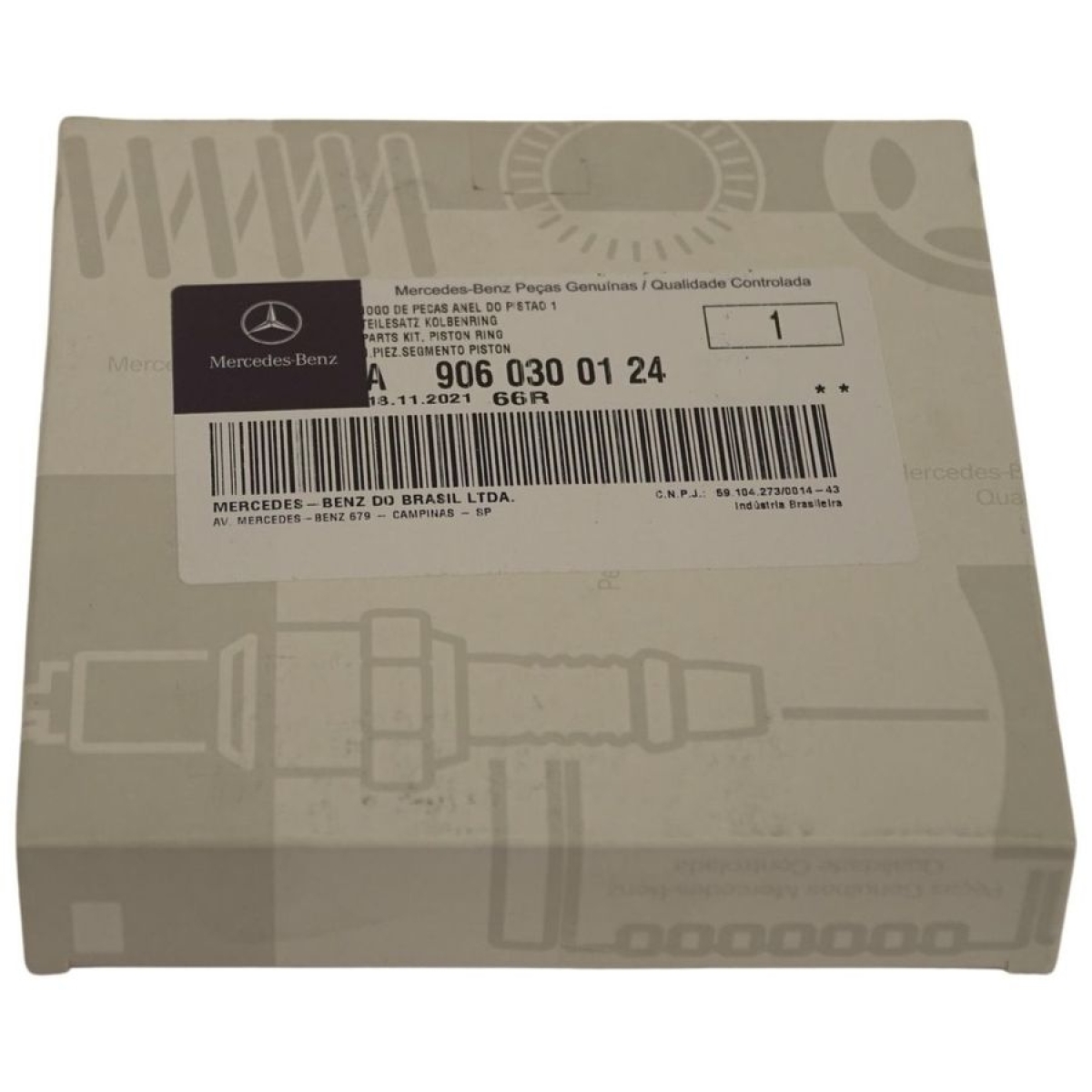 JOGO ANEIS OM904 906 STD PARA 01 CILINDRO (90603001249)
