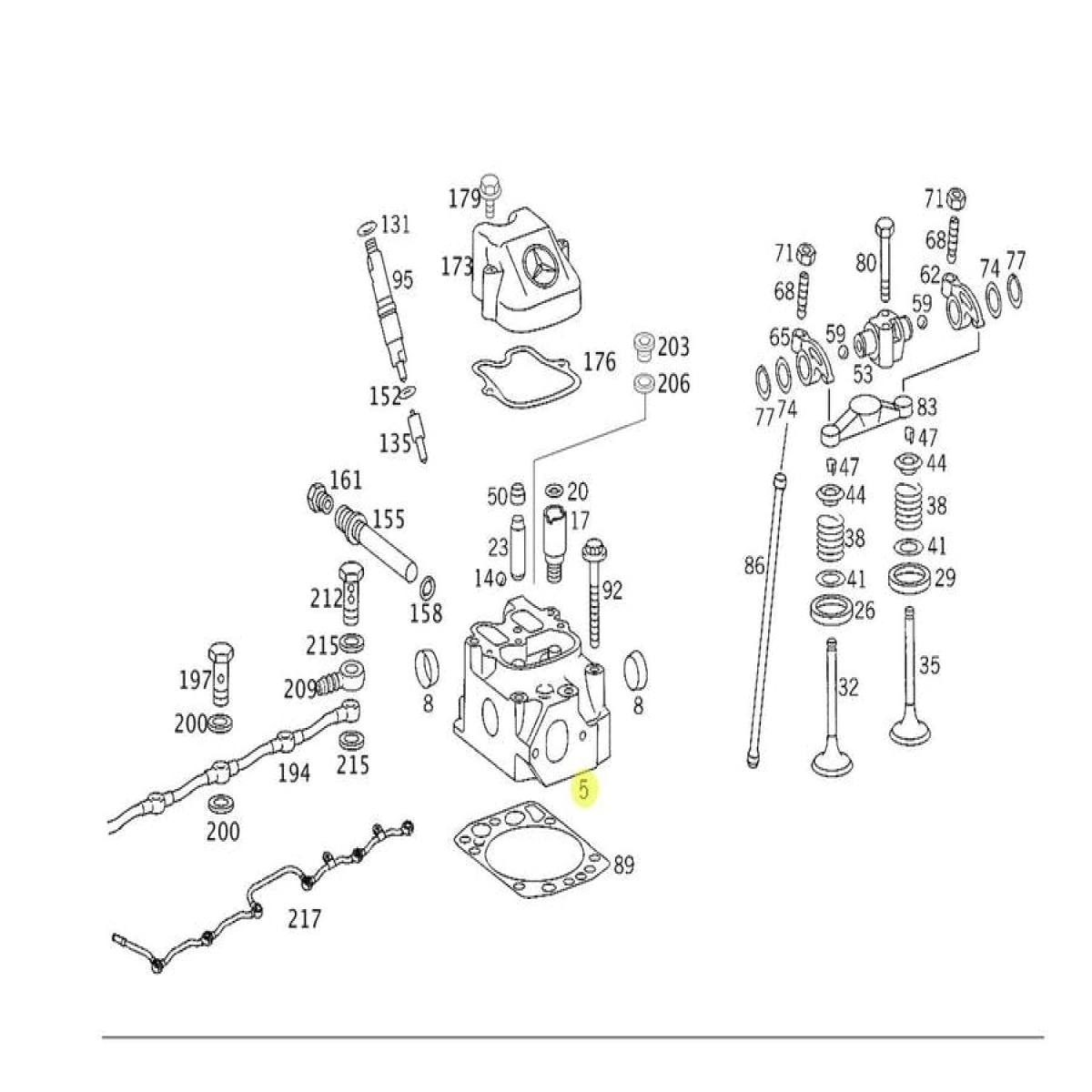 CABECOTE MOTOR OM457LA SEM VALVULAS MERCEDES BENZ AXOR COM REBAIXO (4570108620)