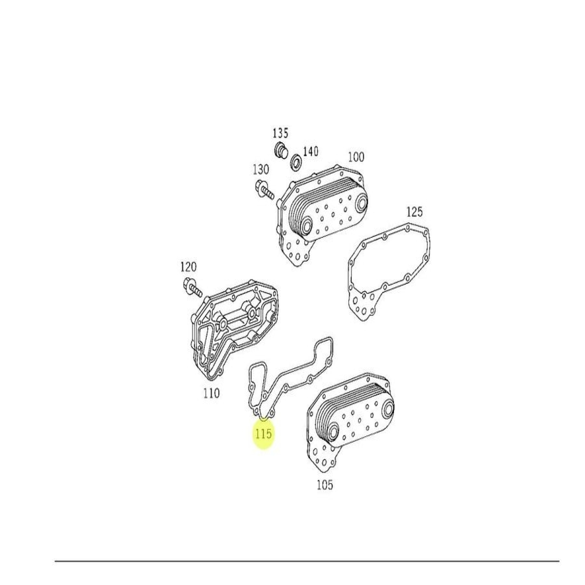 KIT DE JUNTAS TROCADOR DE CALOR DO ATEGO 2425 2426 3030 MERCEDES-BENZ 1620 LK 20