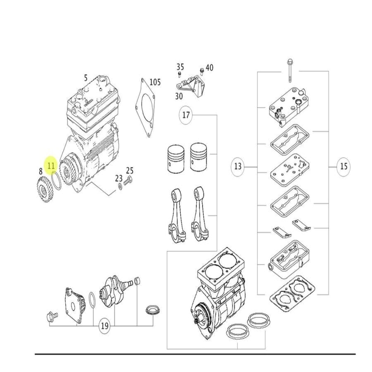 ANEL VEDACAO COMPRESSOR (4579970945)