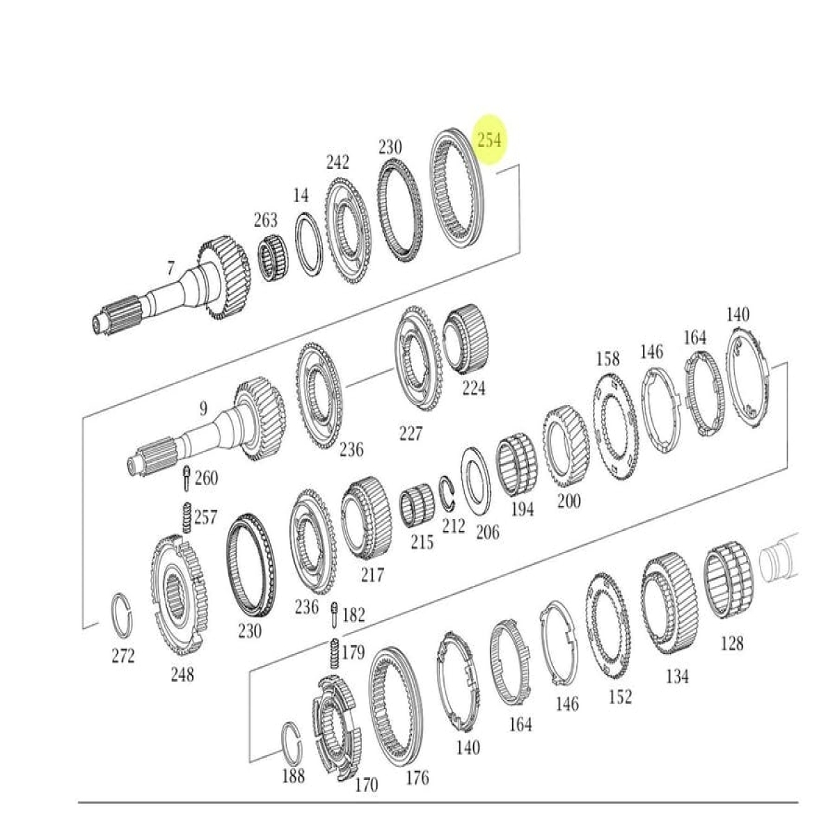 LUVA CORREDICA DA 5ª E 6ª MARCHA CÂMBIO G60 G85 MERCEDES-BENZ 1215 C 2003 | T