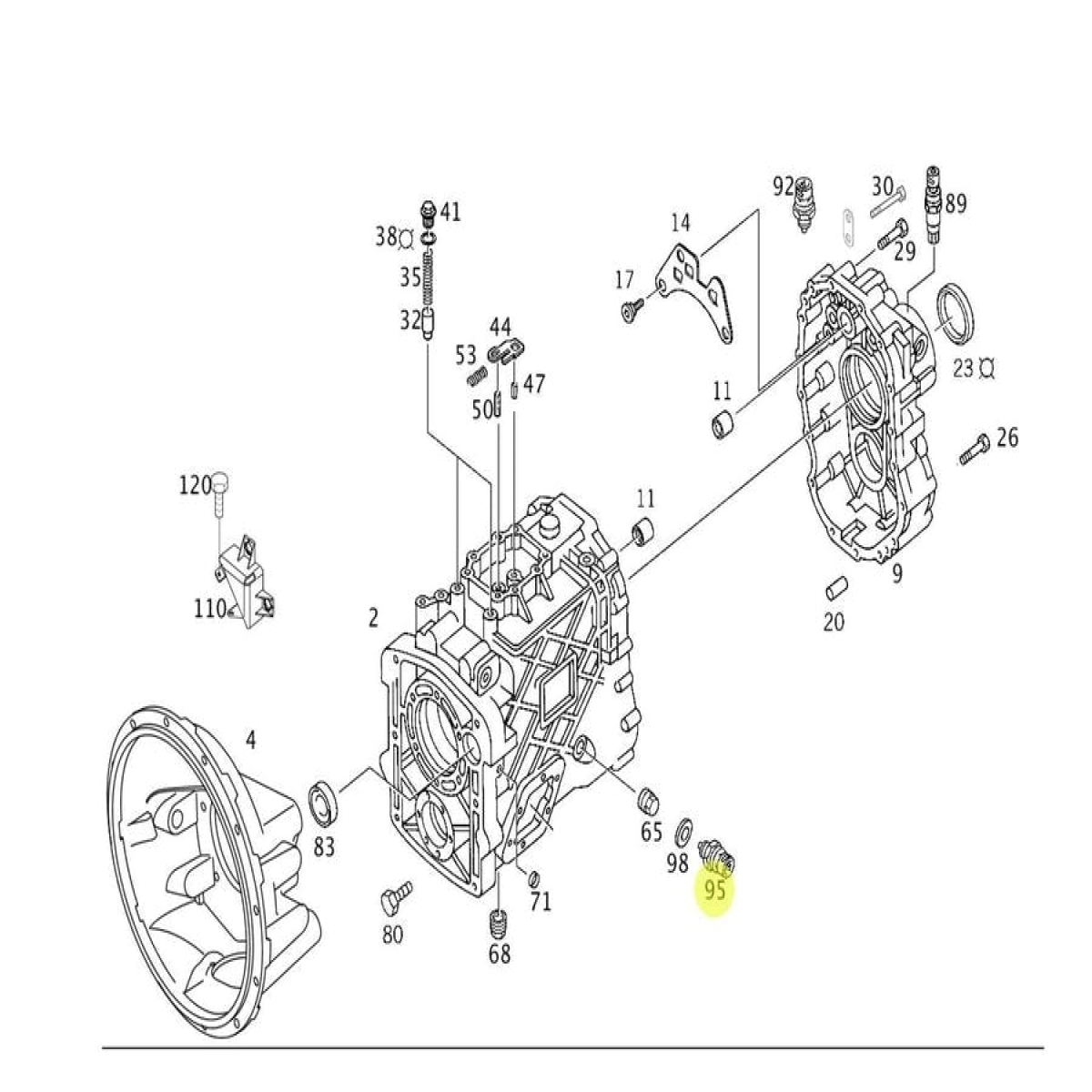 INTERRUPTOR DE MARCHA RE MERCEDES-BENZ ACCELO 1016 2020 | TODAS AS VERSOES - MER
