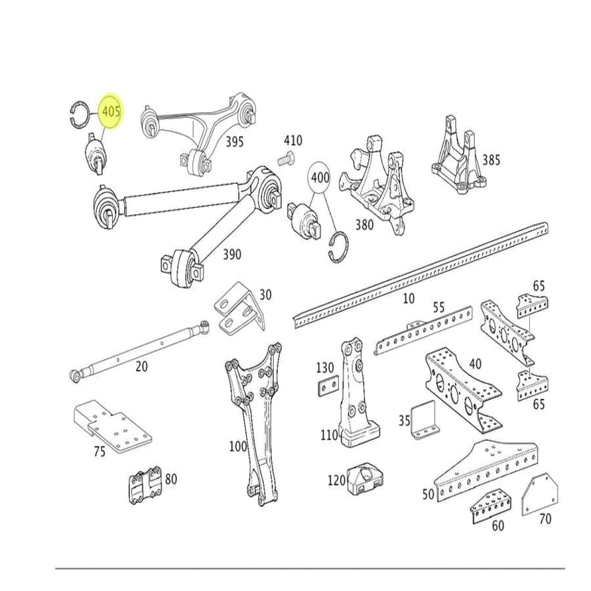 KIT DE REPARO DO BRACO DE FIXACAO MERCEDES-BENZ ACTROS 2546 LS 2020 | DISTÂNCIA