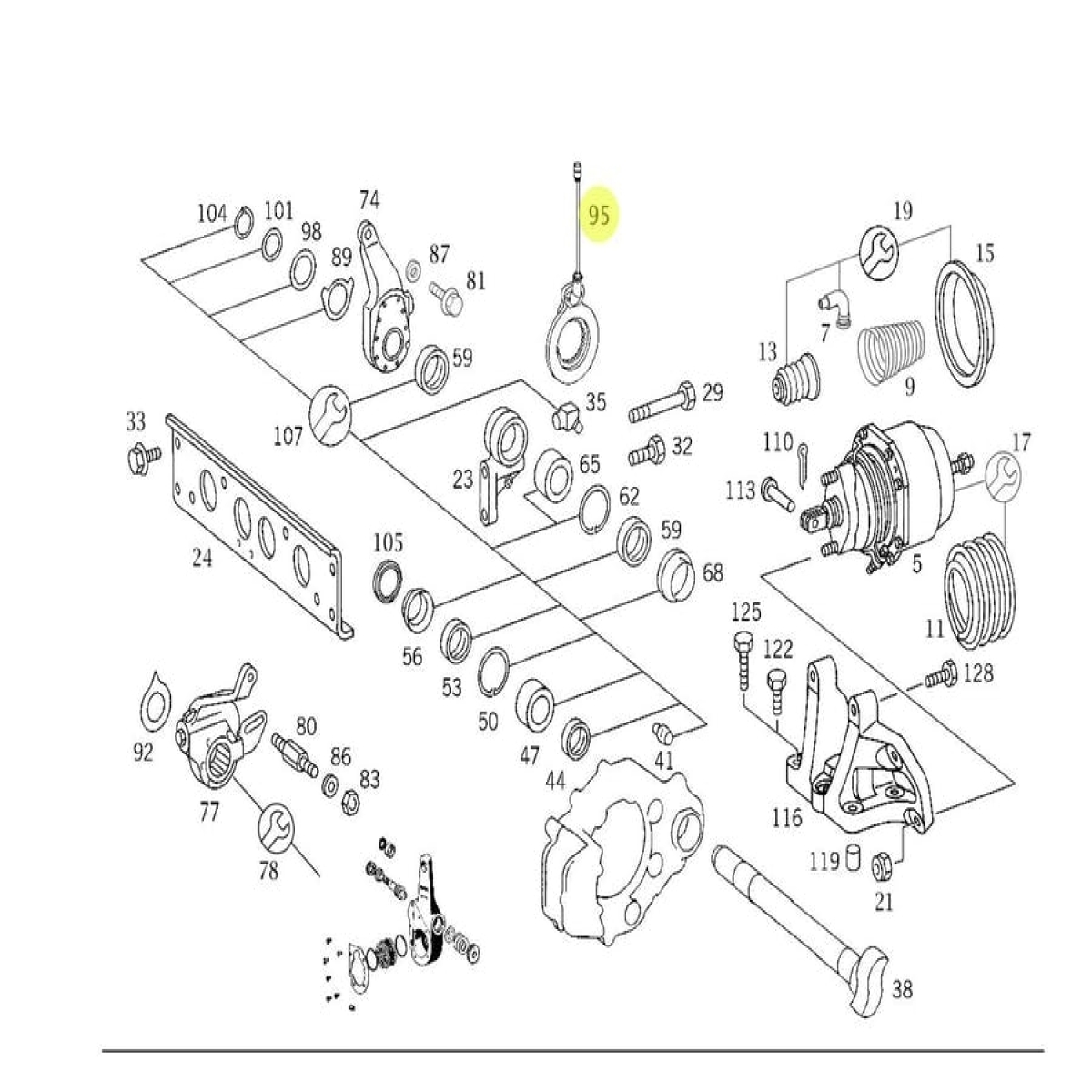 SENSOR DESGASTE PASTILHA FREIO MB AXOR ACTROS (9605422618)