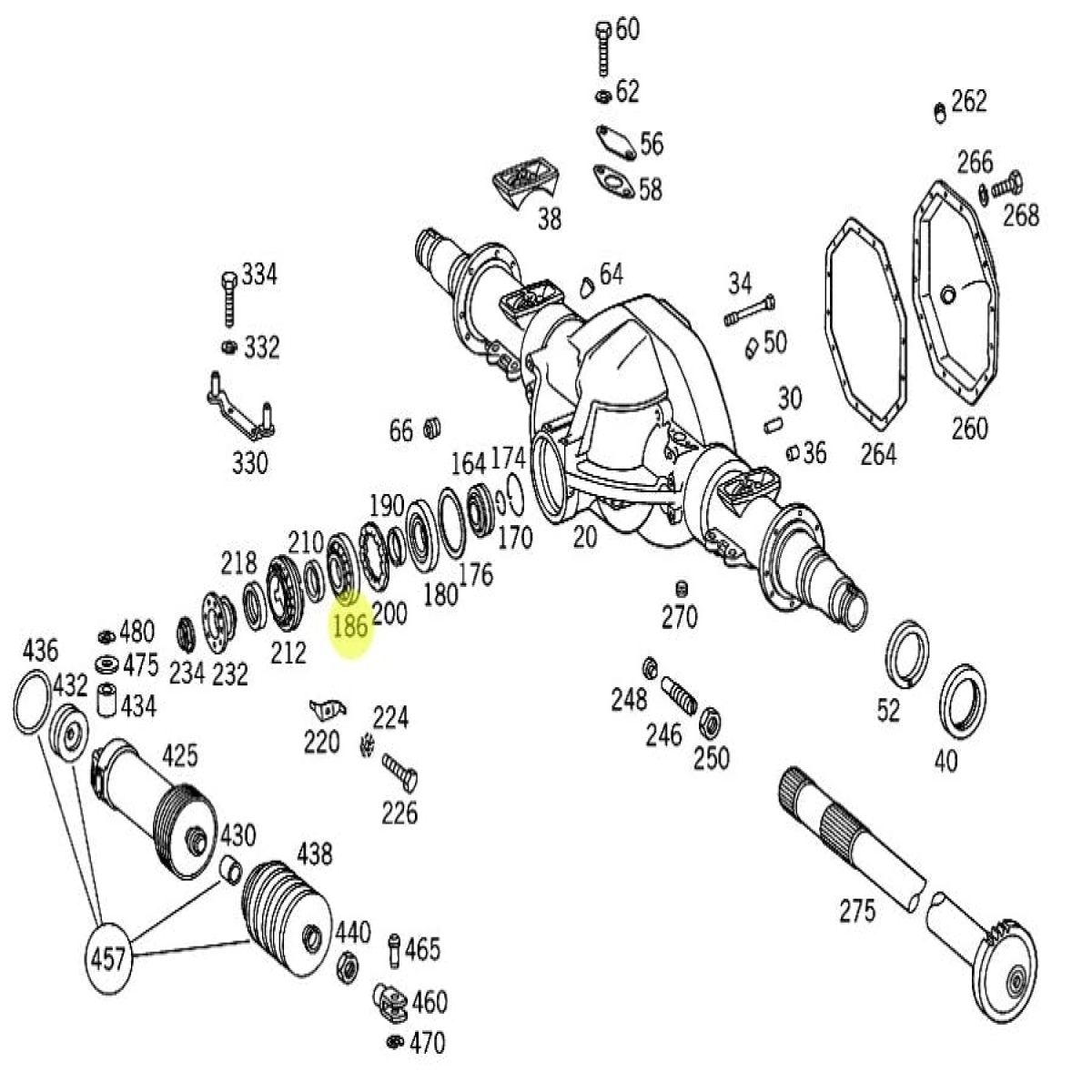 ROLAMENTO ROLETES MERCEDES-BENZ 1620 LK 2000 | HL 5/61DZ-10/39:8 - MERCEDES-BENZ